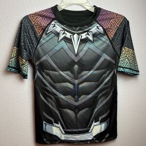 NWOT Black Panther Graphic Youth Rashguard T-shirt